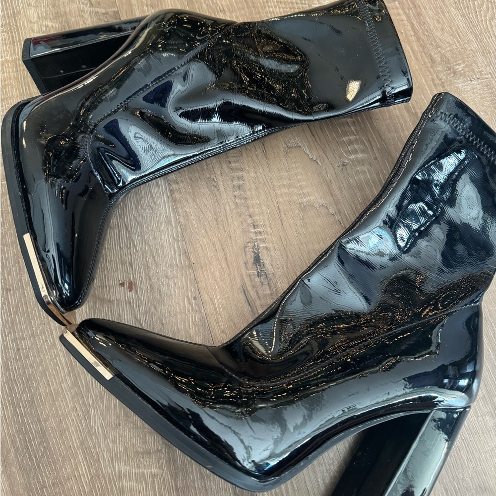 Patent leather booties!